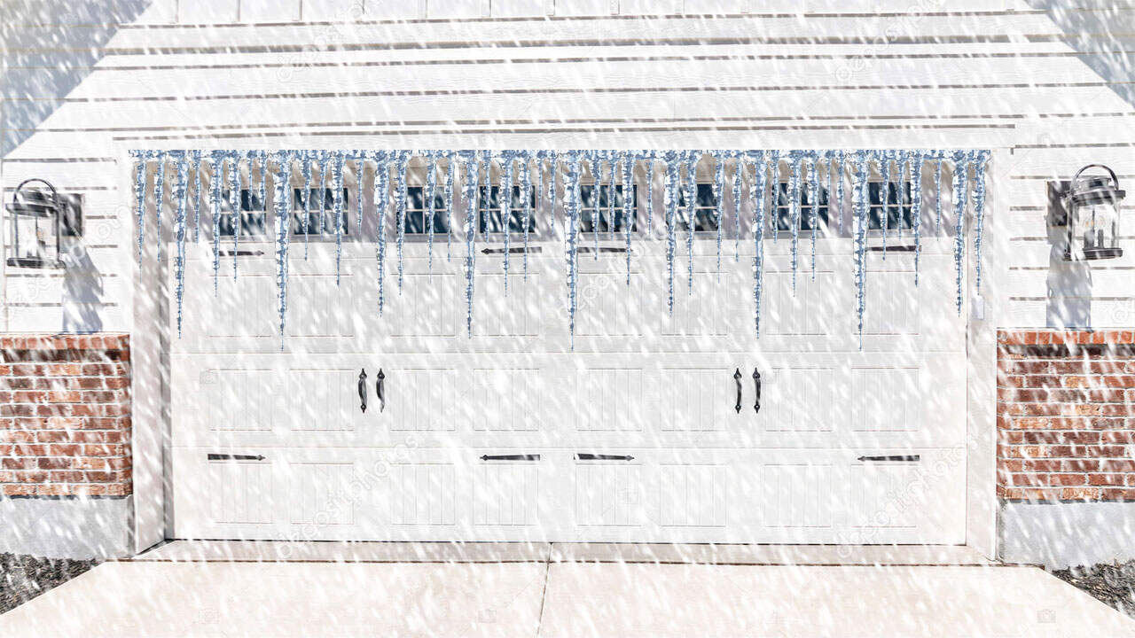 house-garage-door-white-snow-falling-icicles-1280x720